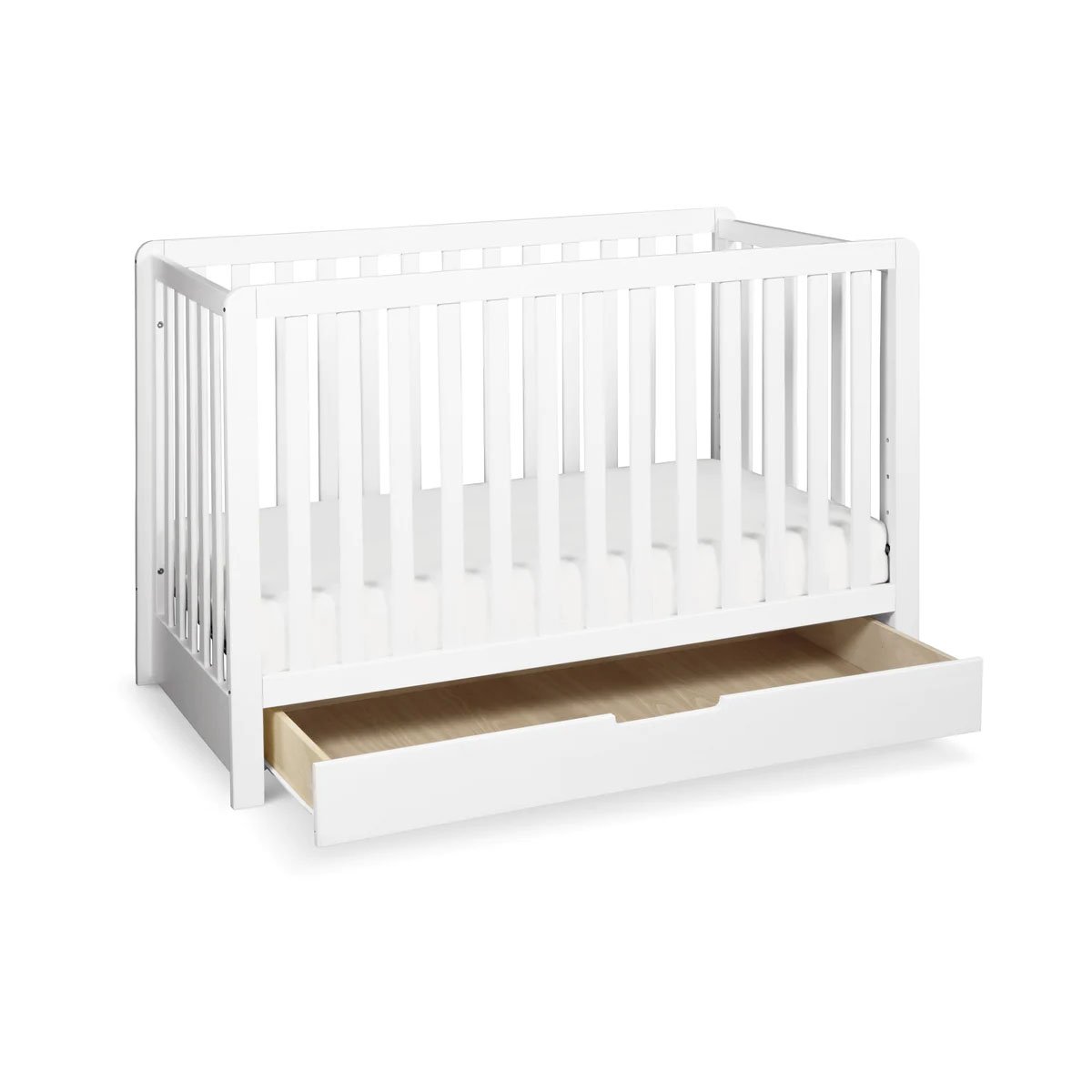Colby 4 In 1 Convertible Crib with Trundle Drawer - White