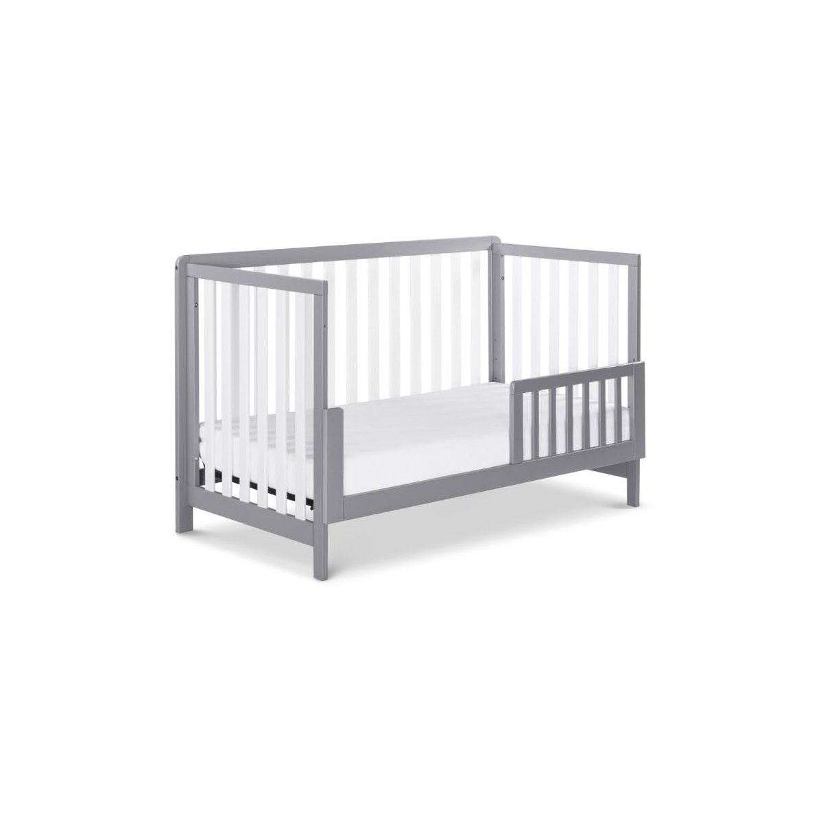 Colby 4-in-1 Low Profile Convertible Crib - Grey White