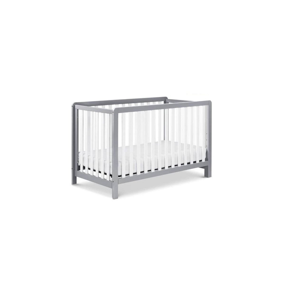 Colby 4-in-1 Low Profile Convertible Crib - Grey White