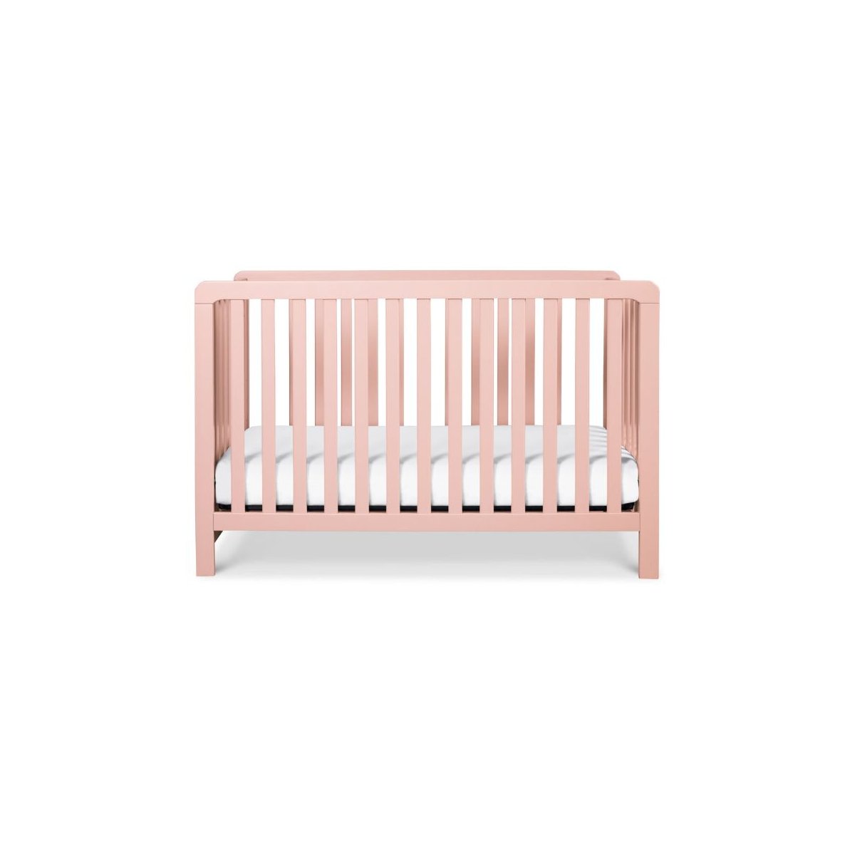Colby 4-in-1 Low Profile Convertible Crib - Petal Pink