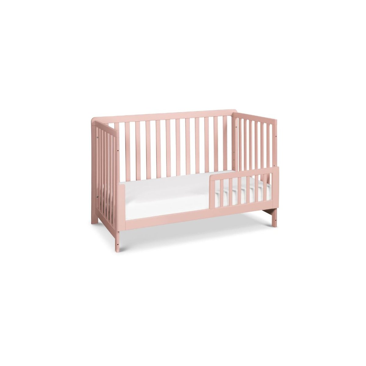 Colby 4-in-1 Low Profile Convertible Crib - Petal Pink