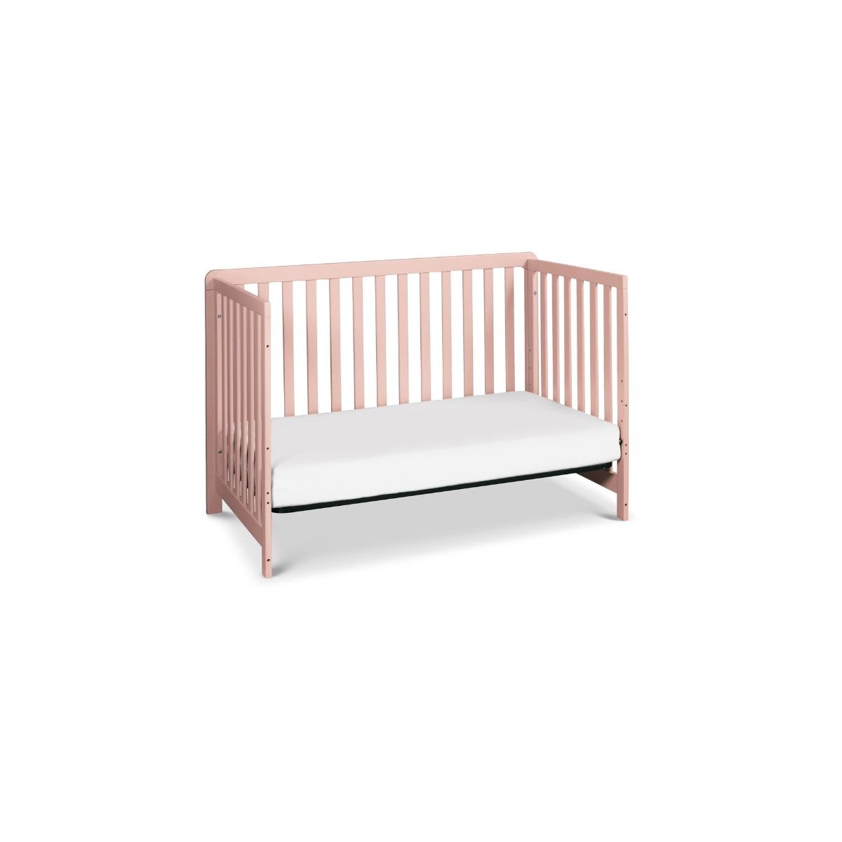 Colby 4-in-1 Low Profile Convertible Crib - Petal Pink