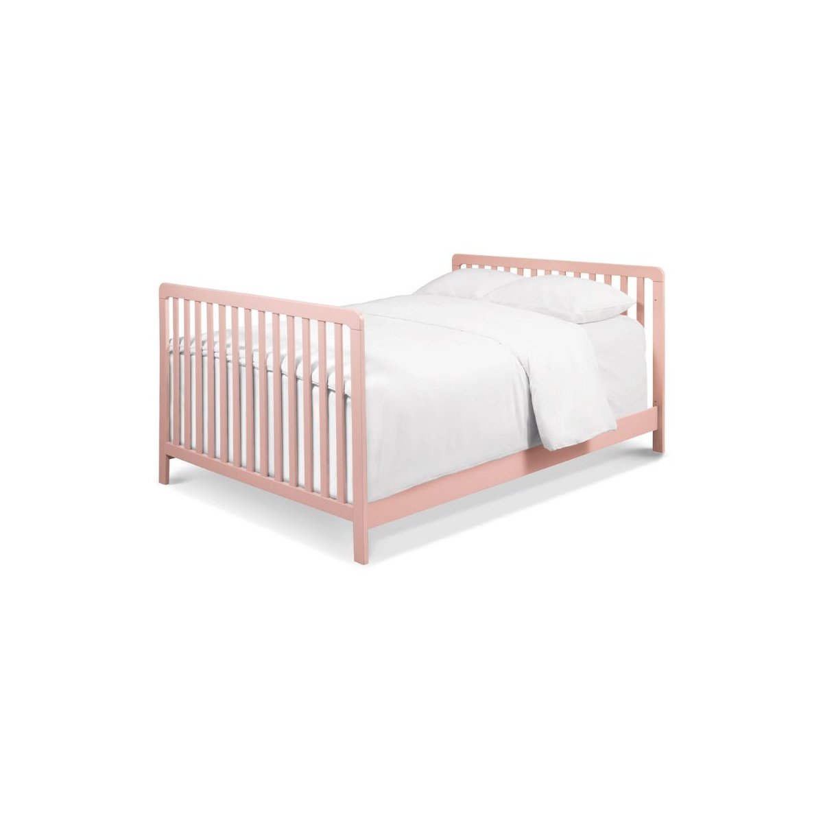 Colby 4-in-1 Low Profile Convertible Crib - Petal Pink