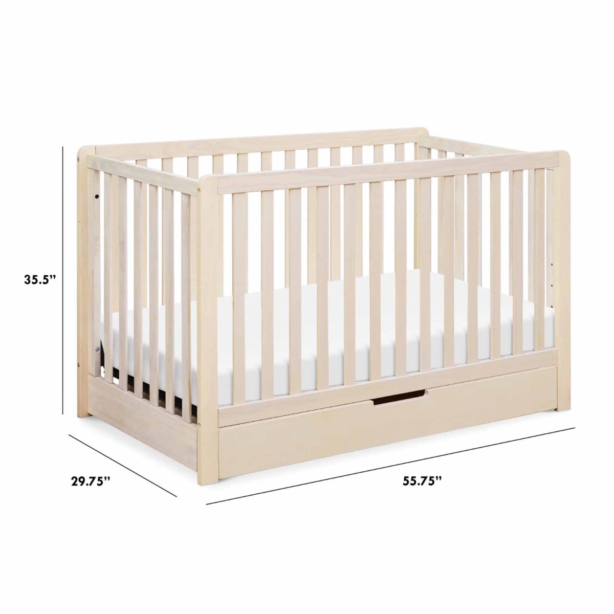 Colby 4 In 1 W/Trundle Full Size Washed Natural