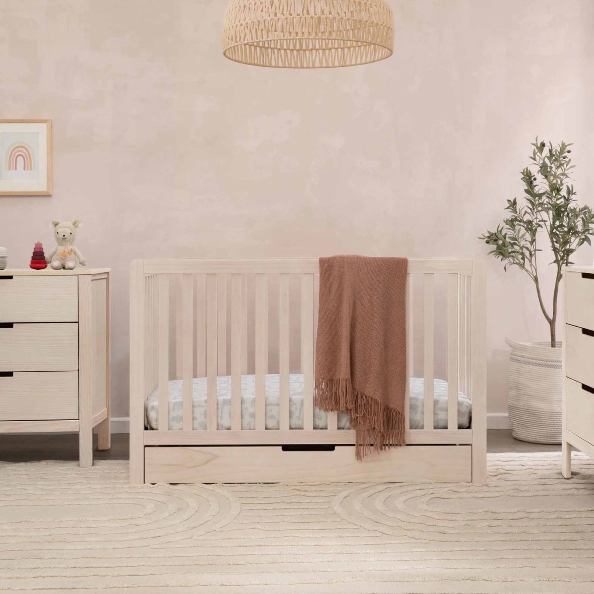 Colby 4 In 1 W/Trundle Full Size Washed Natural