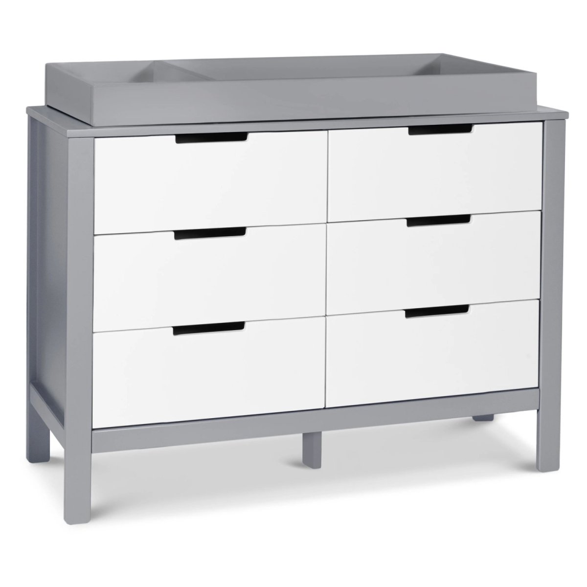 Colby 6 Draw Dresser -Grey/White