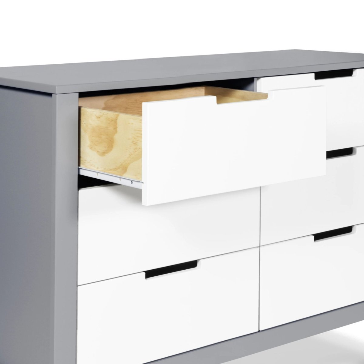 Colby 6 Draw Dresser -Grey/White