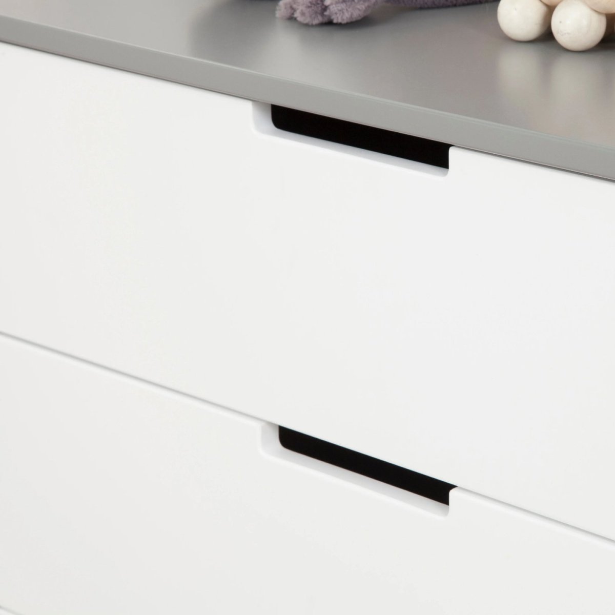 Colby 6 Draw Dresser -Grey/White