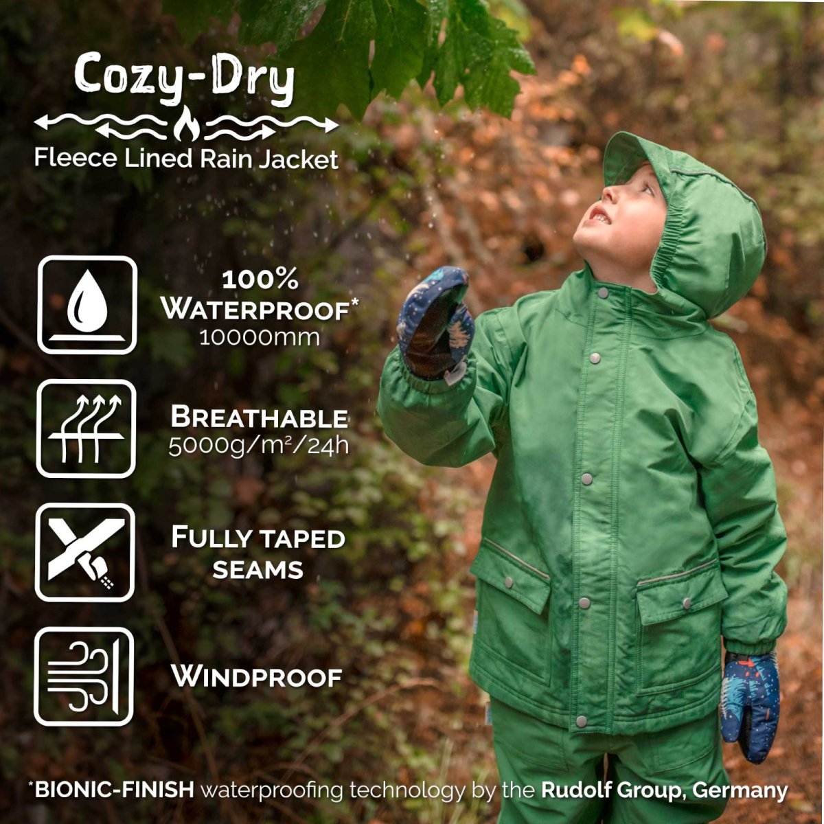 Cozy-Dry Rain Jacket - Nebula Blue