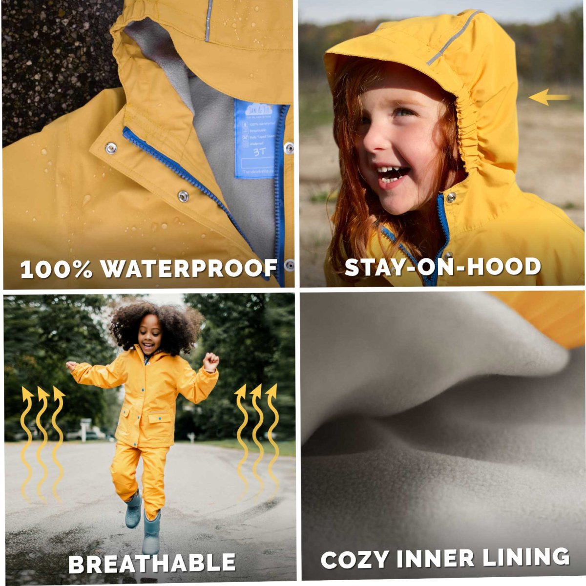 Cozy-Dry Rain Jacket - Nebula Blue