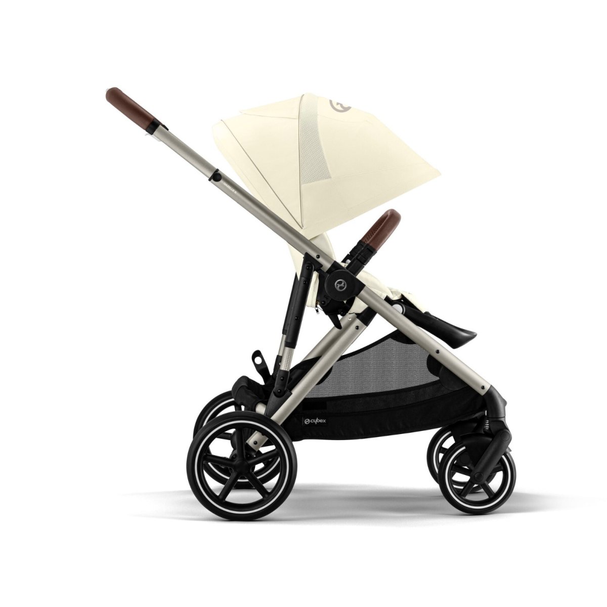 Gazelle S Stroller - Taupe Frame/Seashell Beige Seat