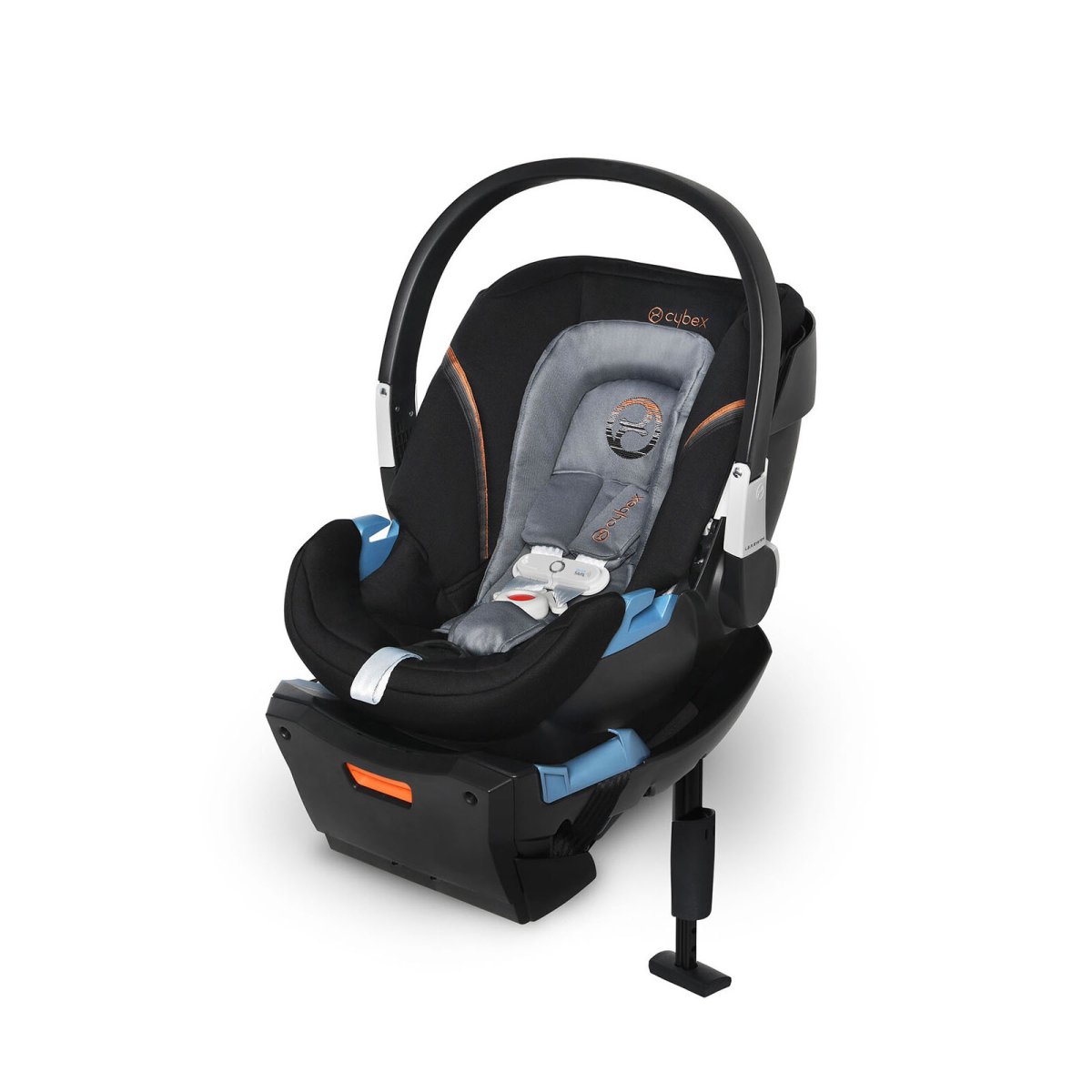 EOS Travel System Moon Black Stroller and Aton 2 Lava Stone Infant Car Seat