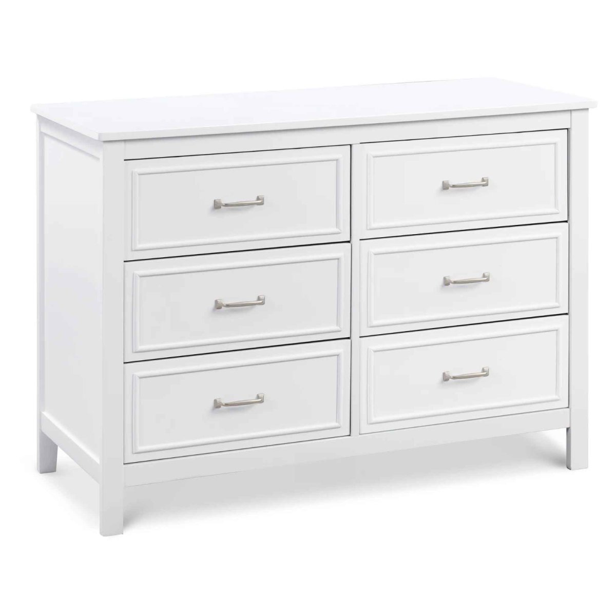 Charlie 6 Drawer Double Dresser - White