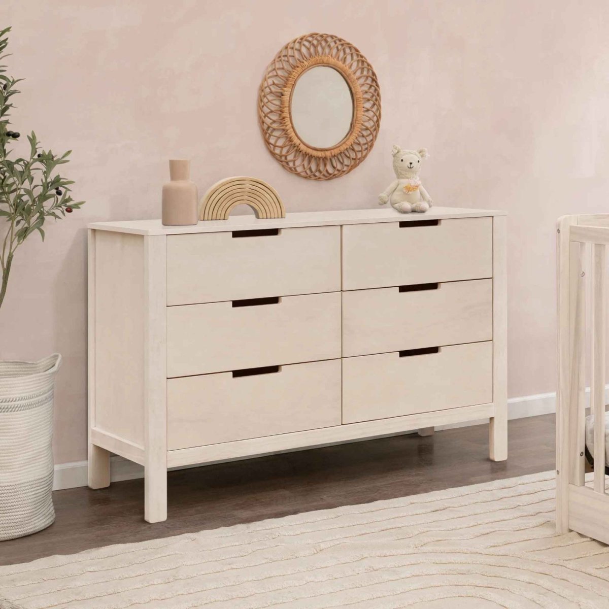 Colby 6 Draw Dresser - Washed Natural