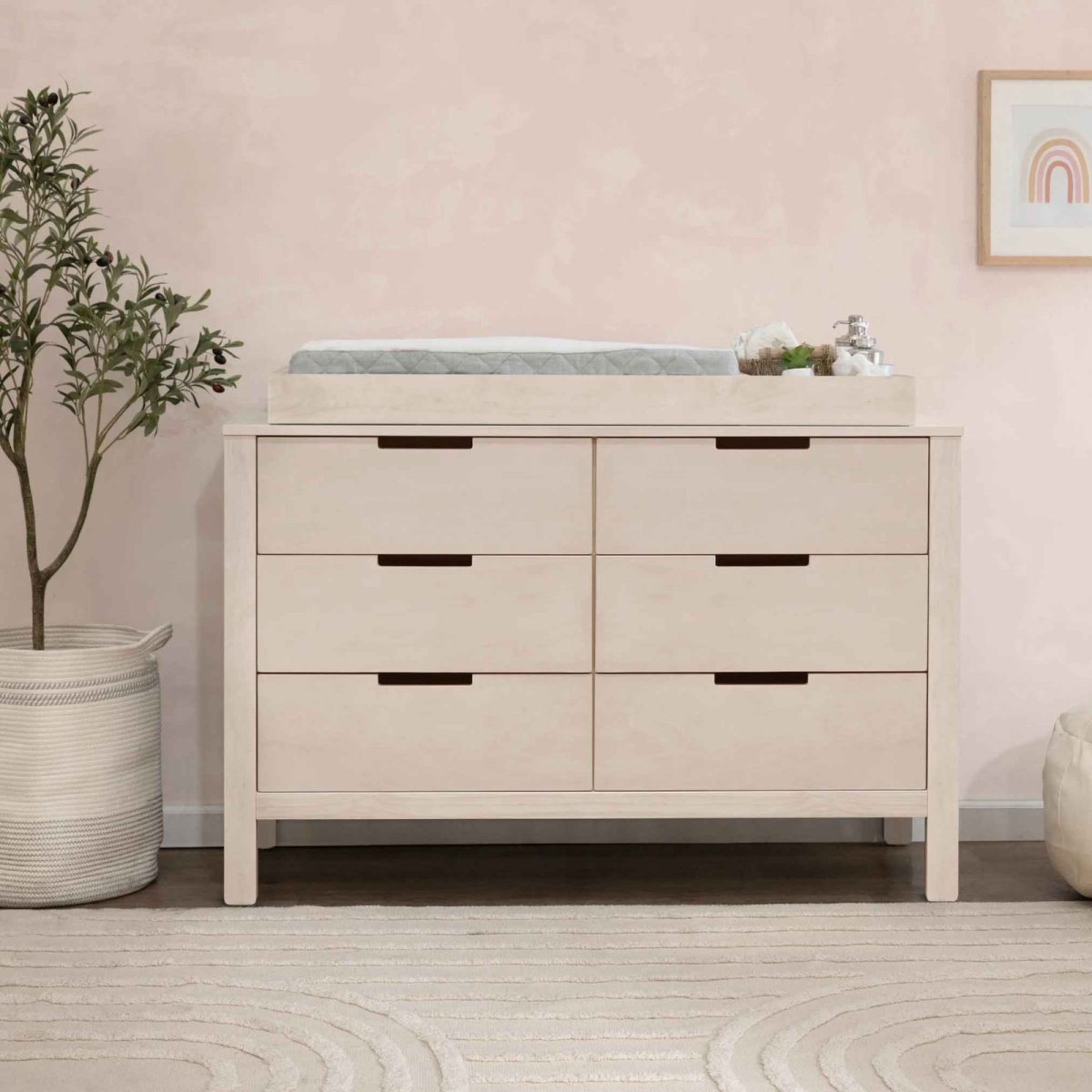 Colby 6 Draw Dresser - Washed Natural