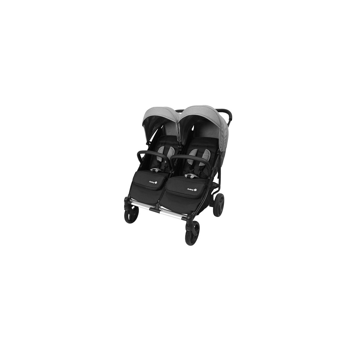 Double Double Duo Stroller - Flint Grey