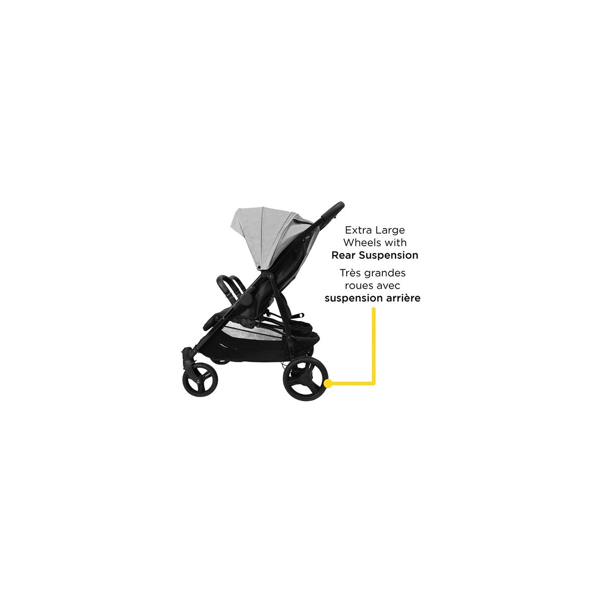 Double Double Duo Stroller - Flint Grey