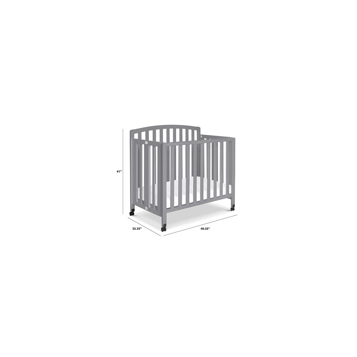 Dylan Portable Mini Crib 3 In 1 - Grey