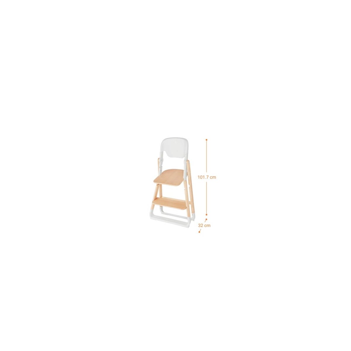 Evolve High Chair - Natural Wood (Kitchen Helper is not included)