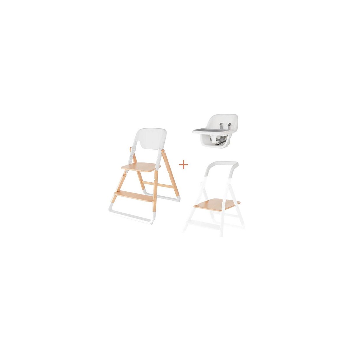 Evolve High Chair - Natural Wood (Kitchen Helper is not included)