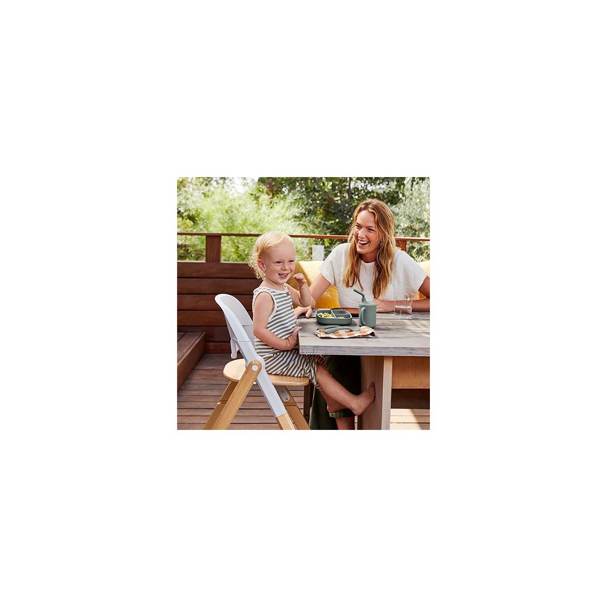 Evolve High Chair - Natural Wood (Kitchen Helper is not included)