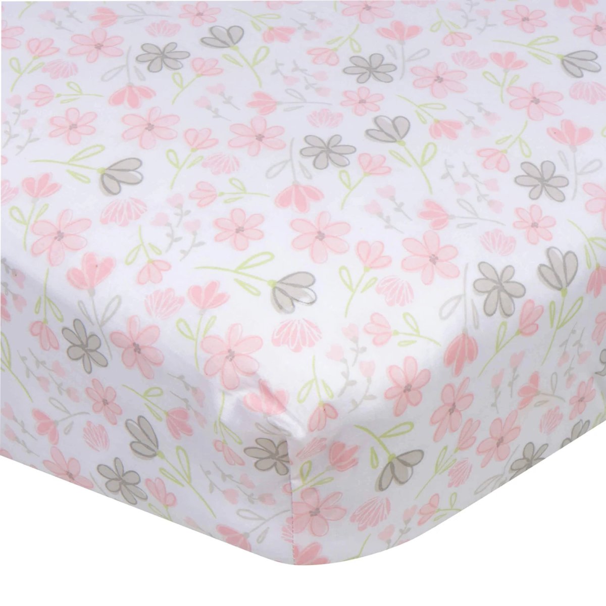 Fitted Crib Sheet - Flowers