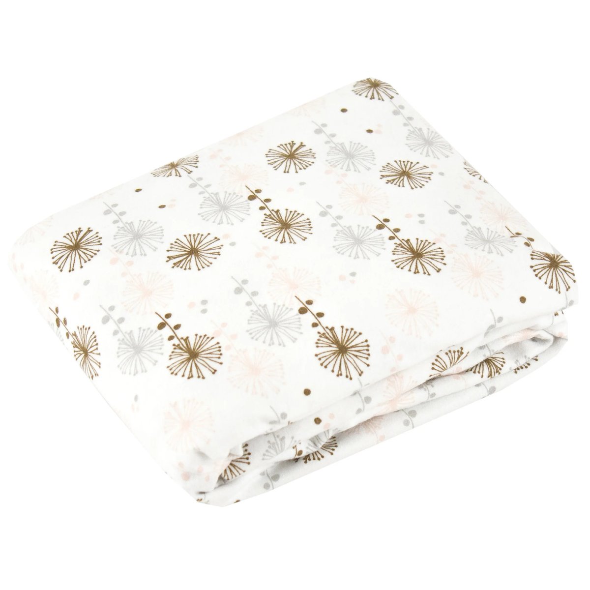 Flannel Crib Sheet - Modern Flower