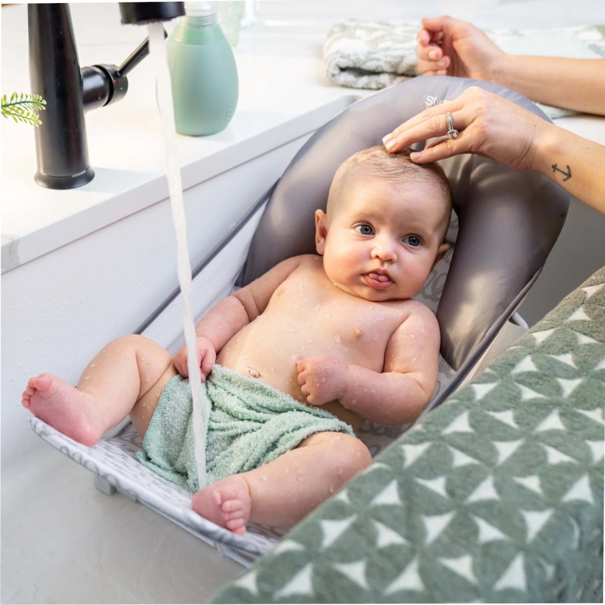 Foldaway 2-Position Bather Grey