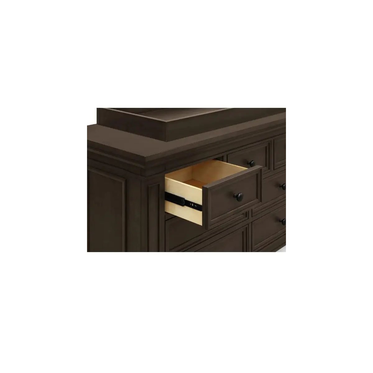 Tillen 4-In-1 Convertible Crib + Double Dresser + Nigh Stand - Truffle