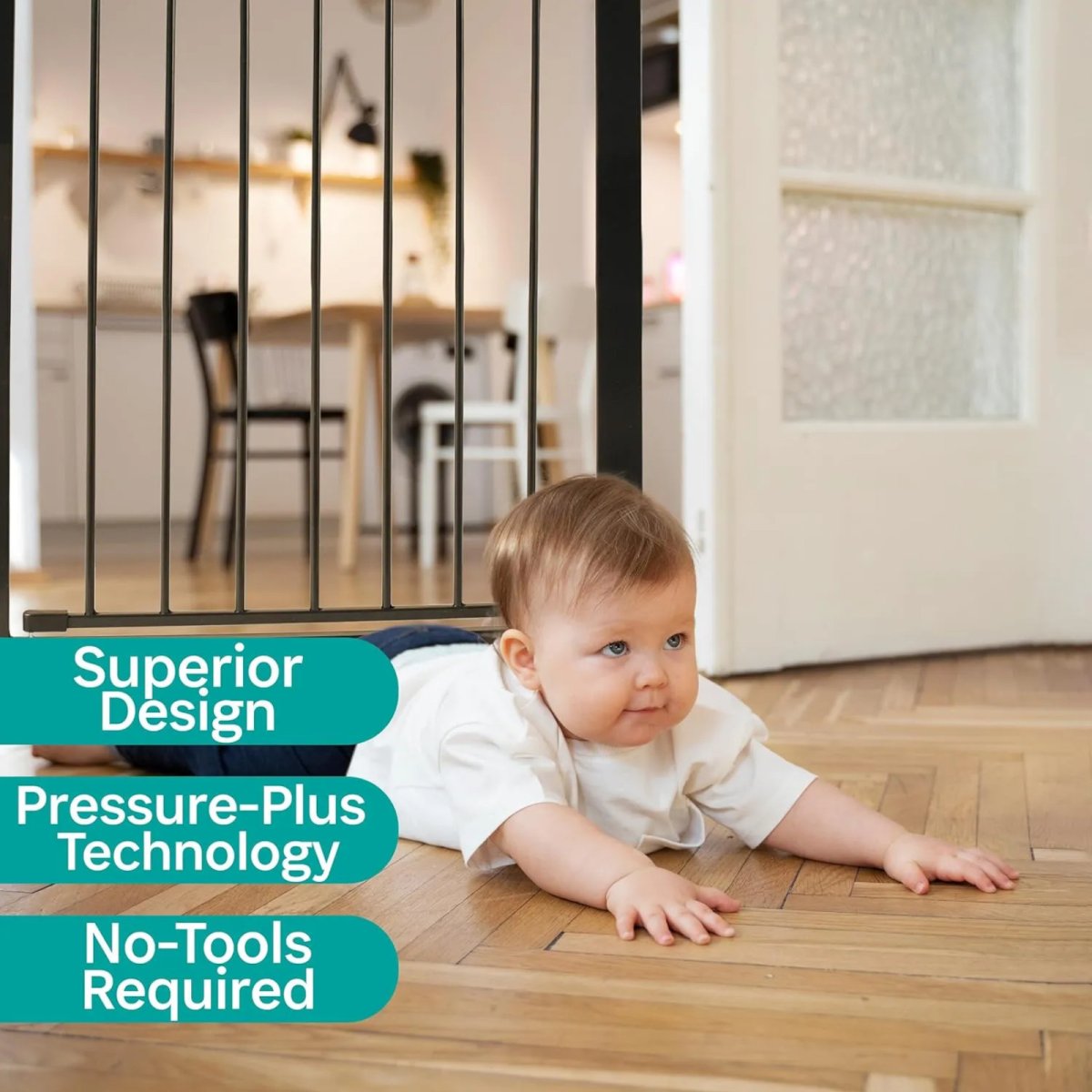 Gateway Pressure Mount Safety Gate Black G1001