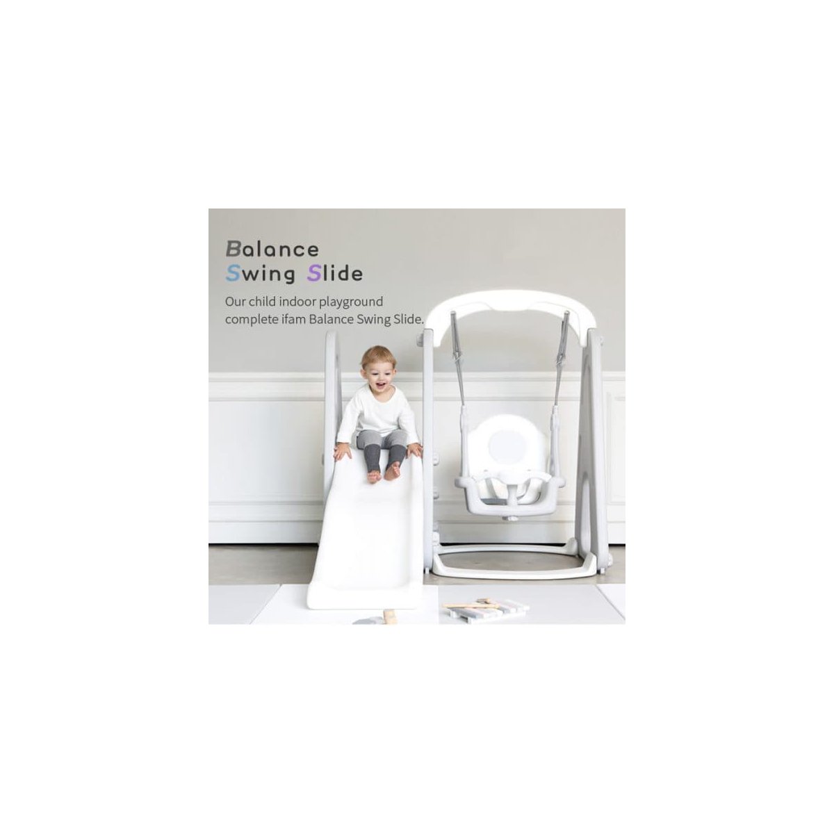 Balance Swing Slide Grey White