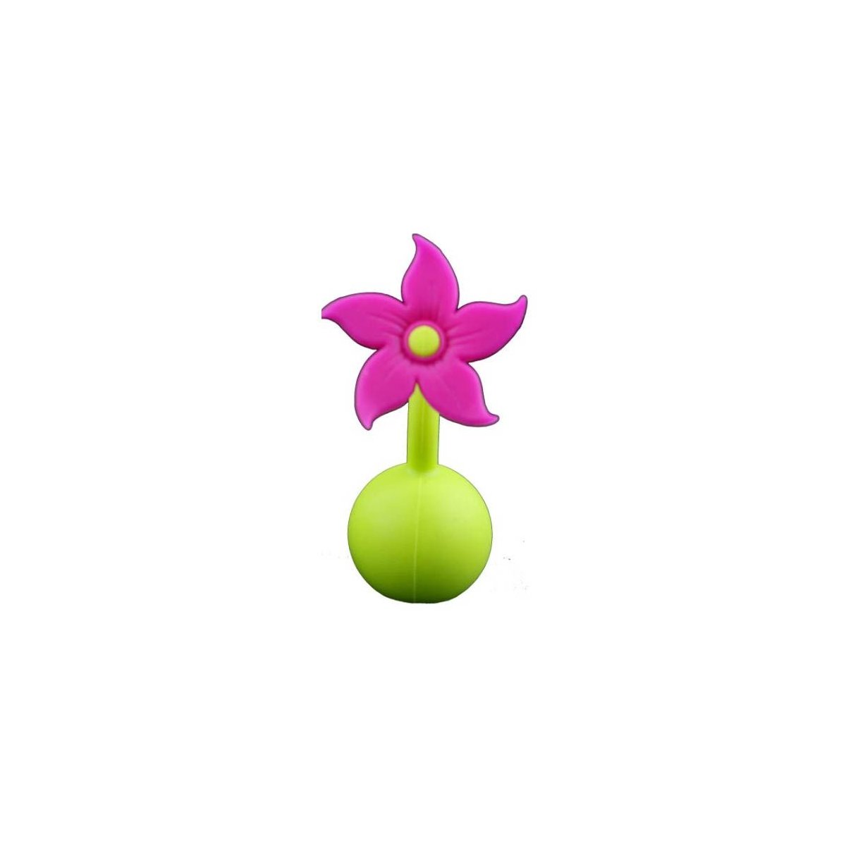 Silicone Breast Pump Flower Stopper - Purple