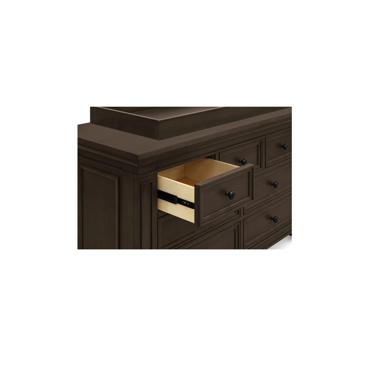 Classic 7 Drawer Double Dresser - Truffle