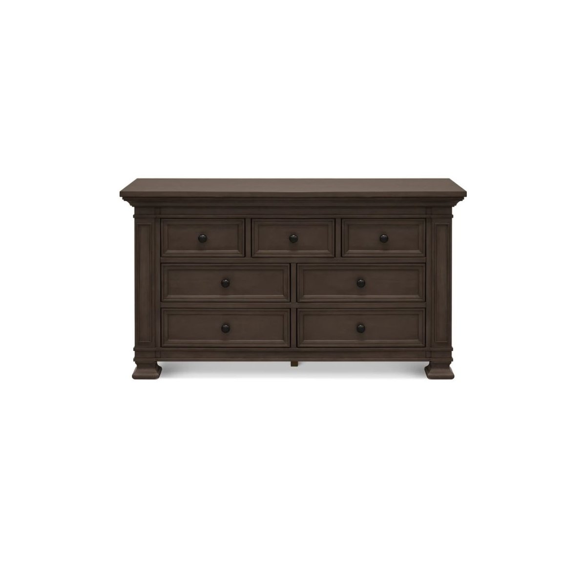 Classic 7 Drawer Double Dresser - Truffle