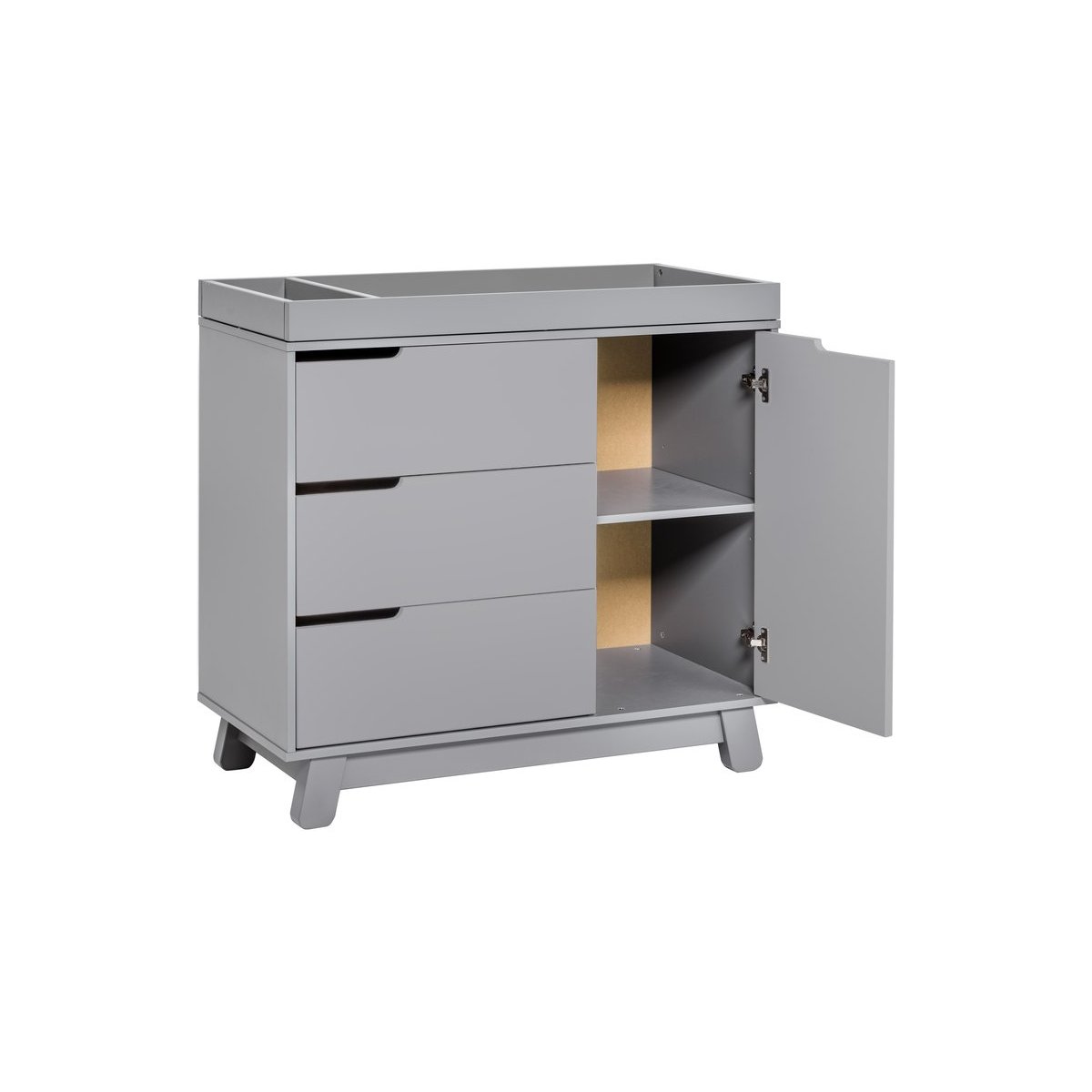 Hudson 3 Drawer Changer Dresser Grey