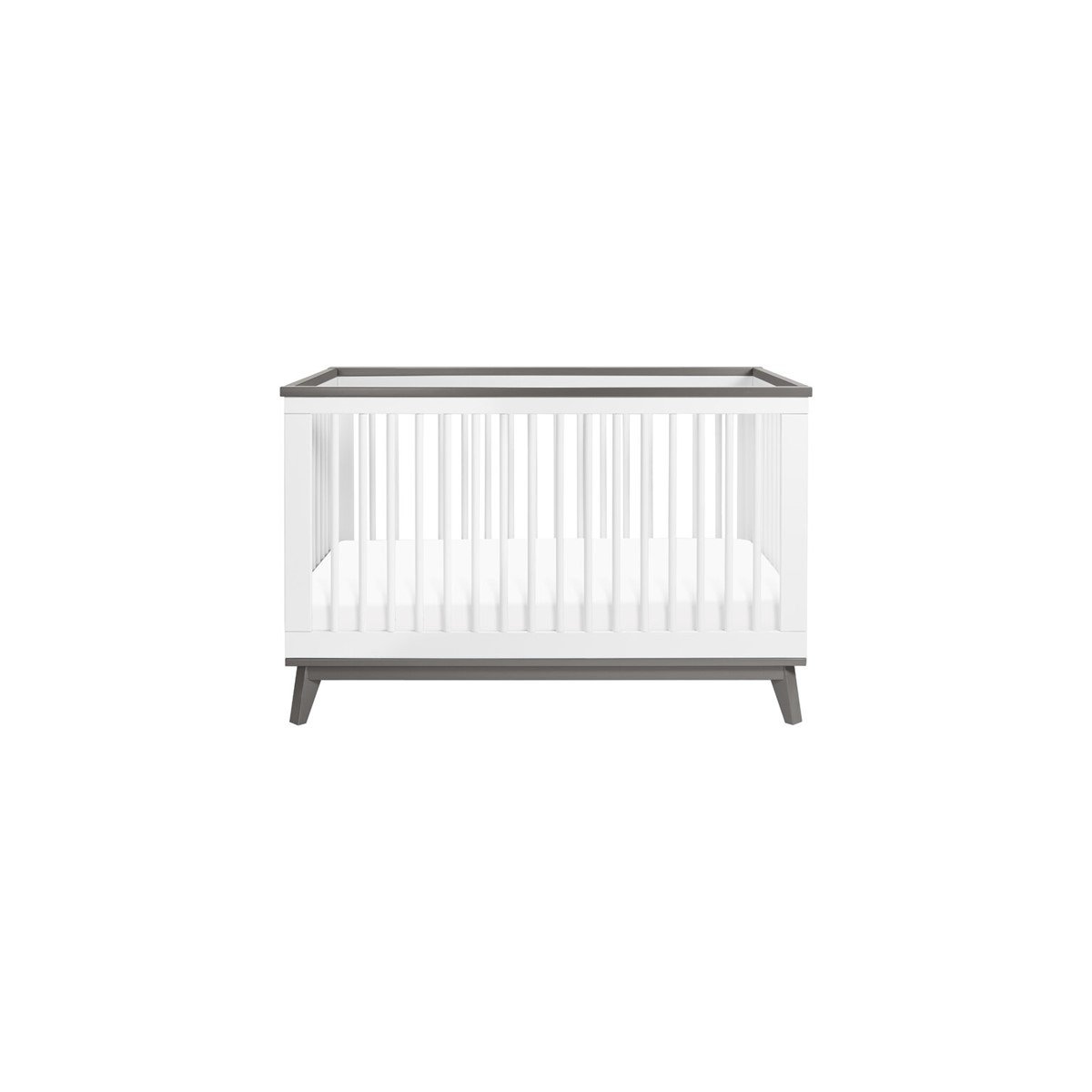 Scoot 3 In 1 Convertible Crib With Toddler Kit White/Slate