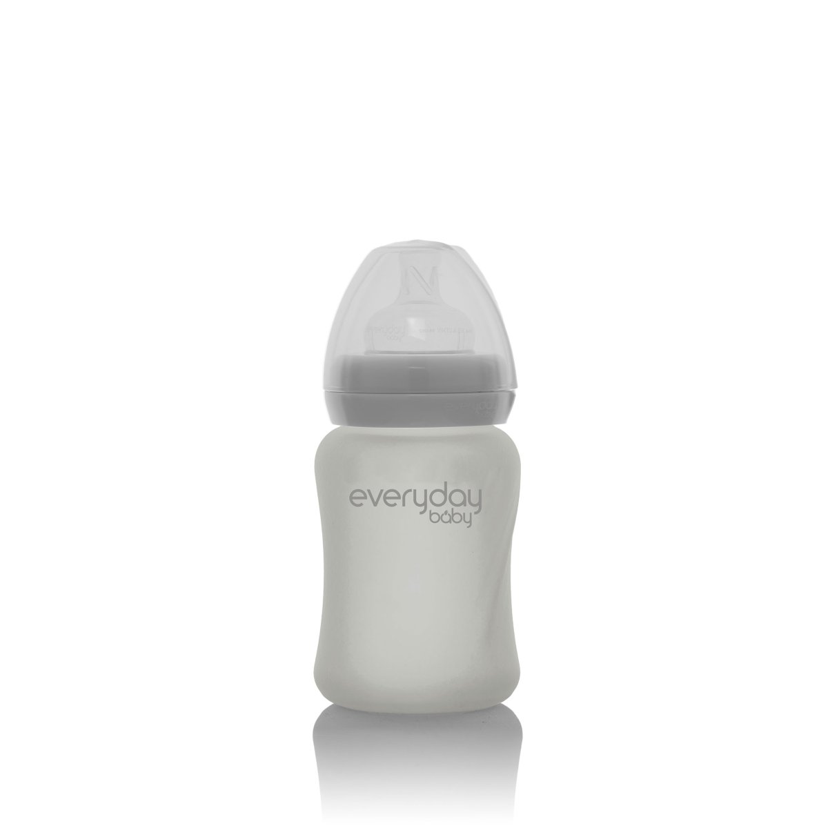Glass Baby Bottle (150mL) - Quiet Grey