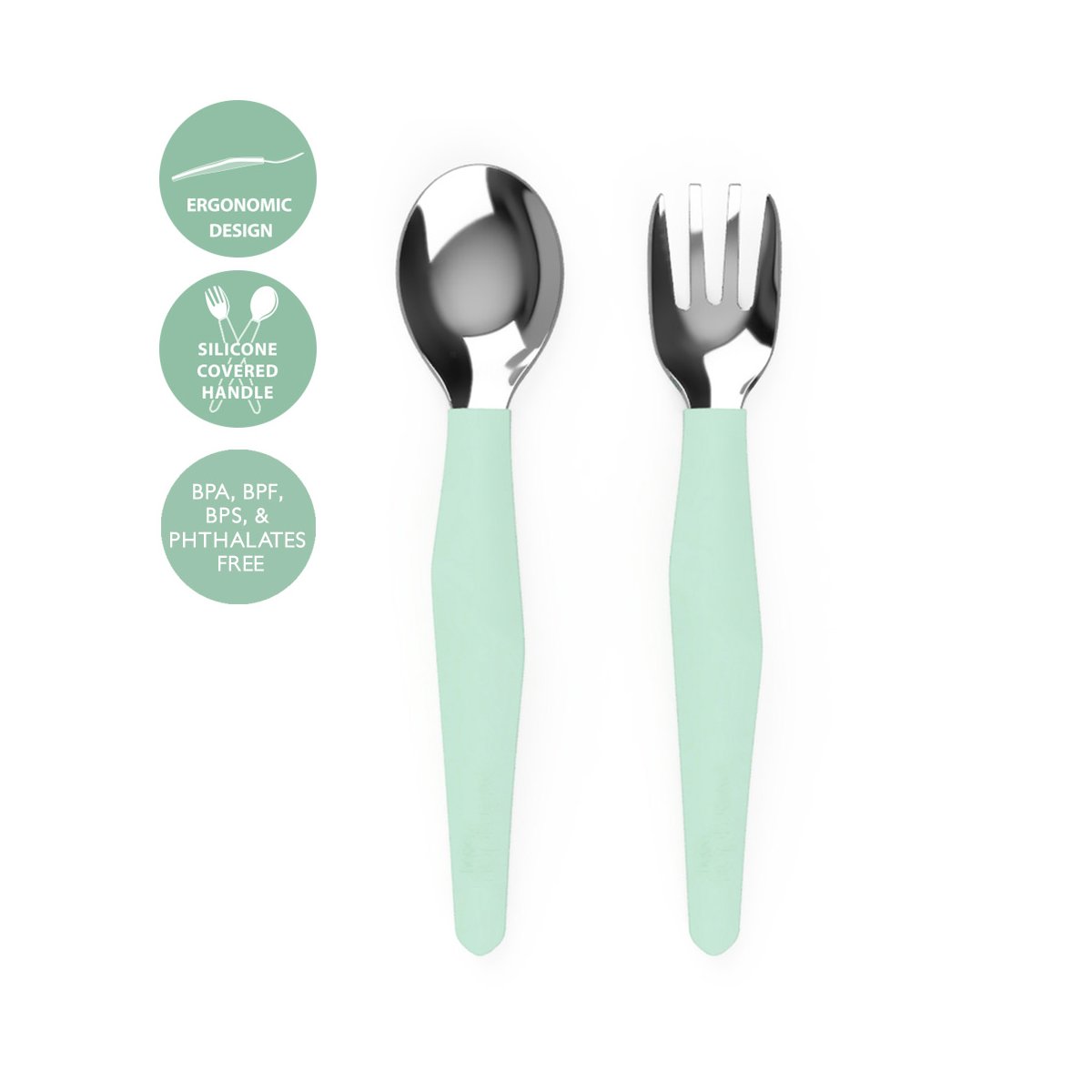 Stainless Steel Cutlery - Mint Green