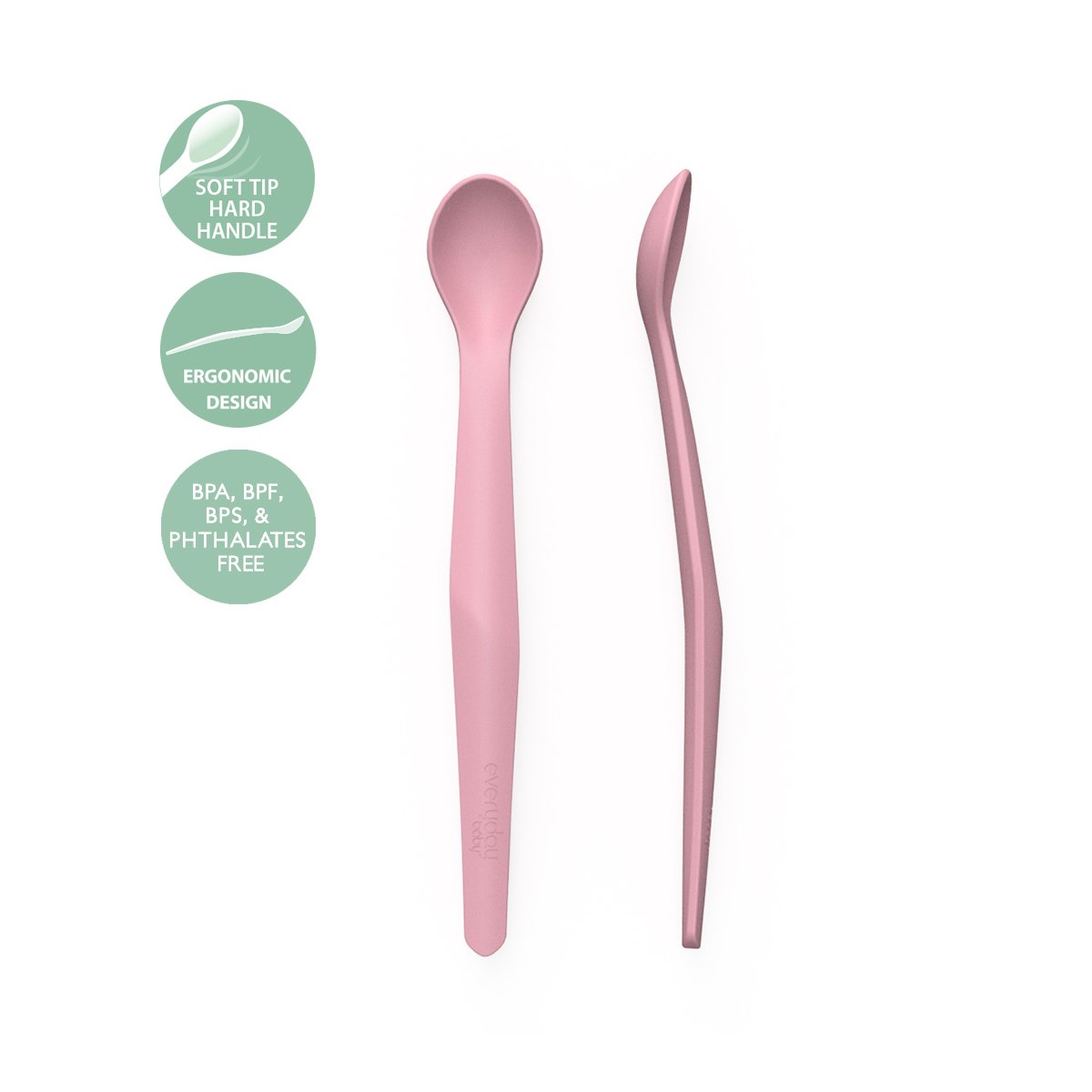 Silicone Spoon - Purple Rose