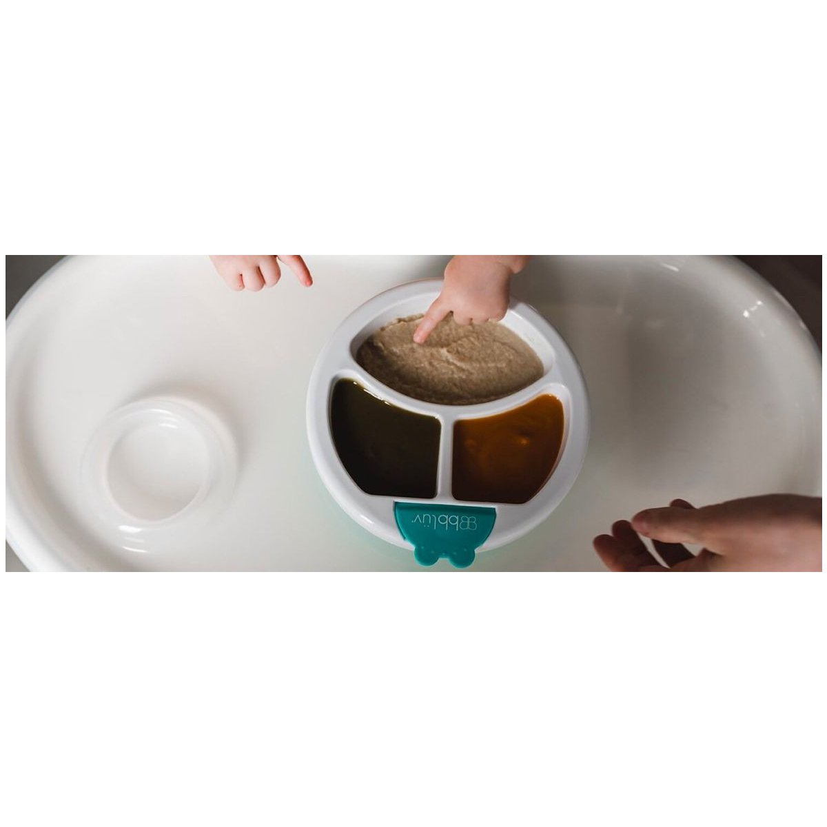 Plato Warm Feeding Plate - Aqua