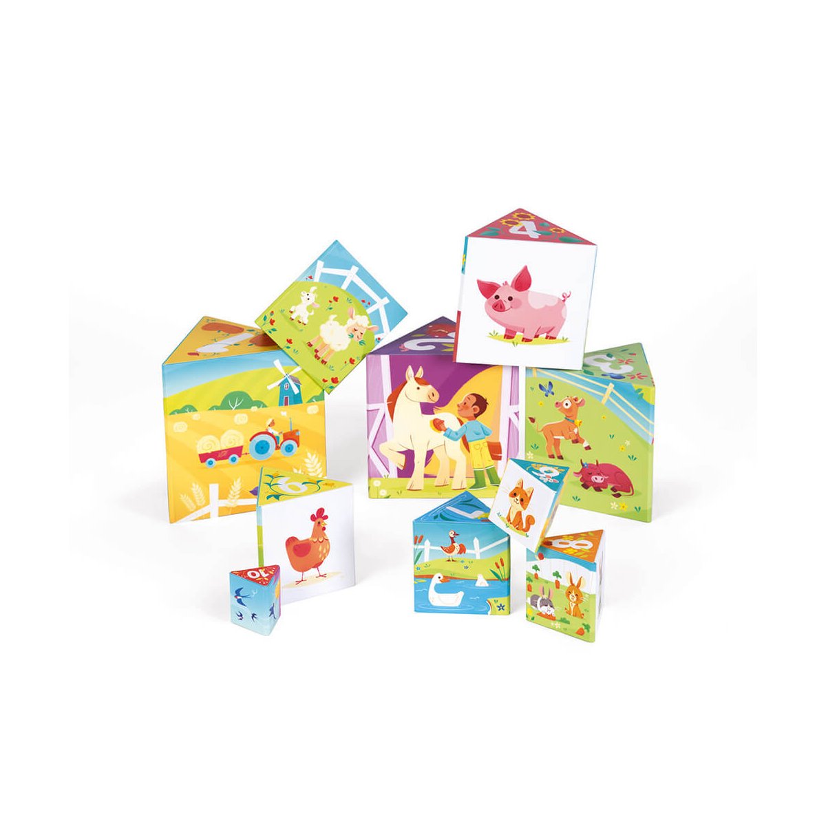 Life At The Farm Triangle Stacking Pyramid