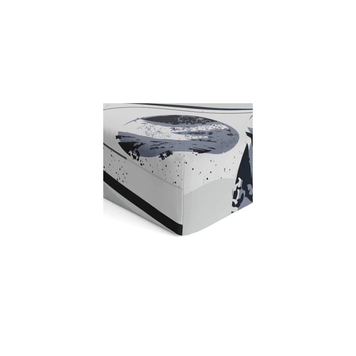 Percale Crib Sheet Printed - Space Blues