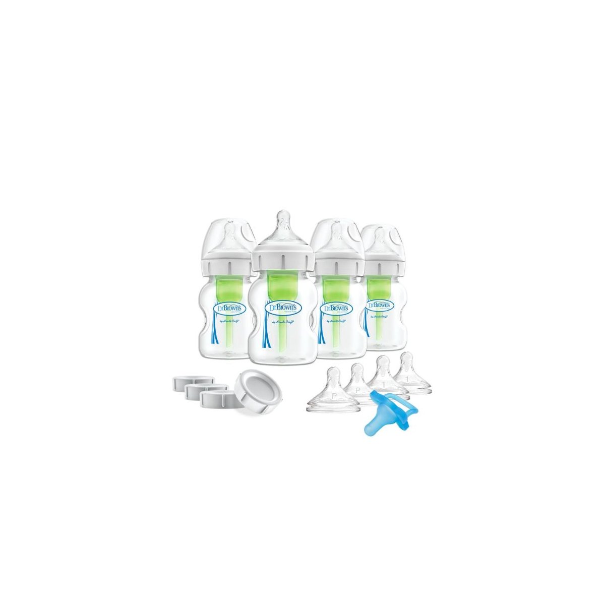 5 oz Options+ Wide Neck Breast to Bottle Slow Flow Set