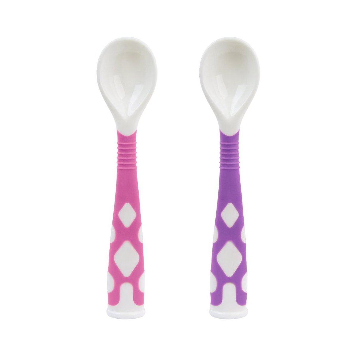 Silibend Feeding Spoons- Fuchsia/Purple