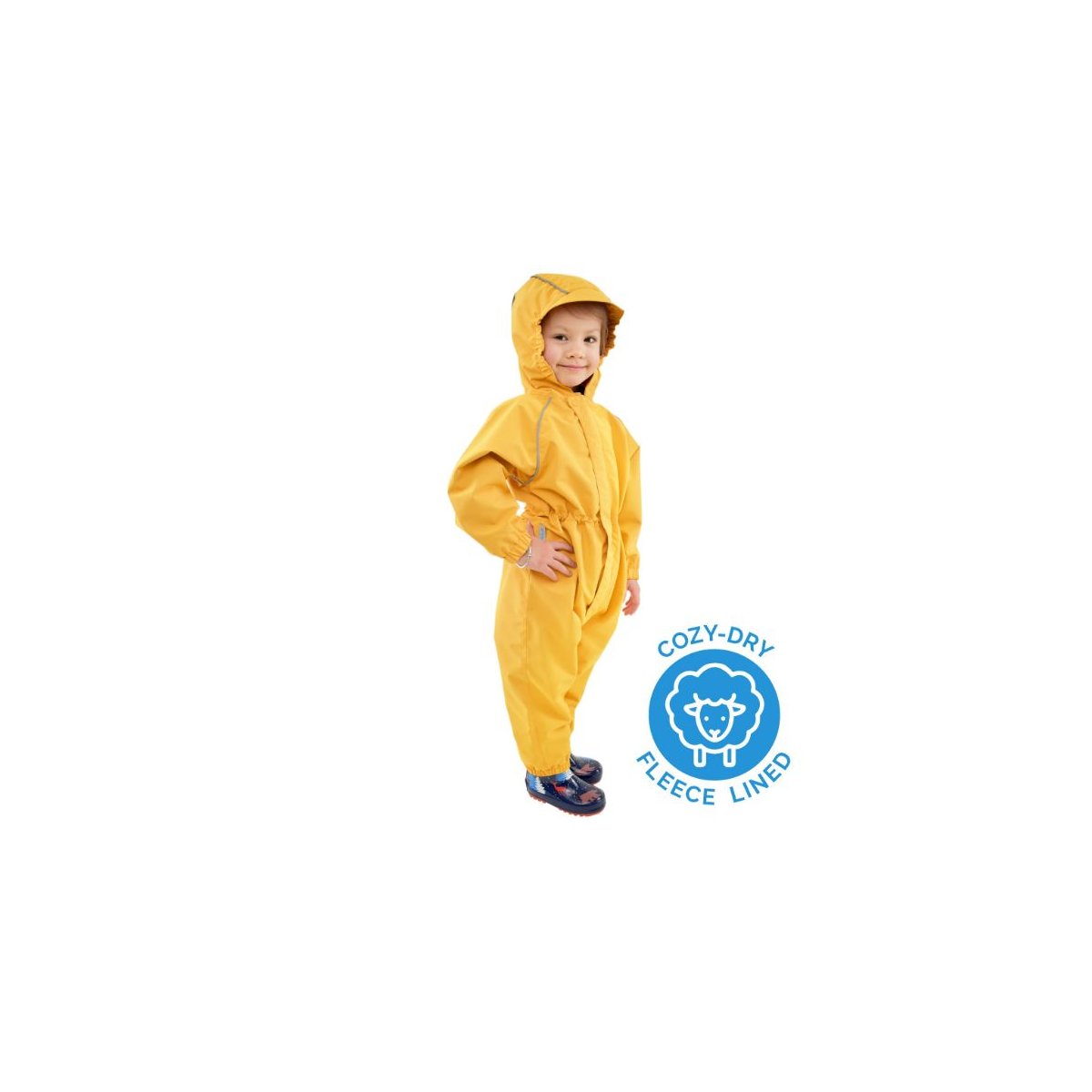 Cozy-Dry Waterproof Playsuit - Yellow