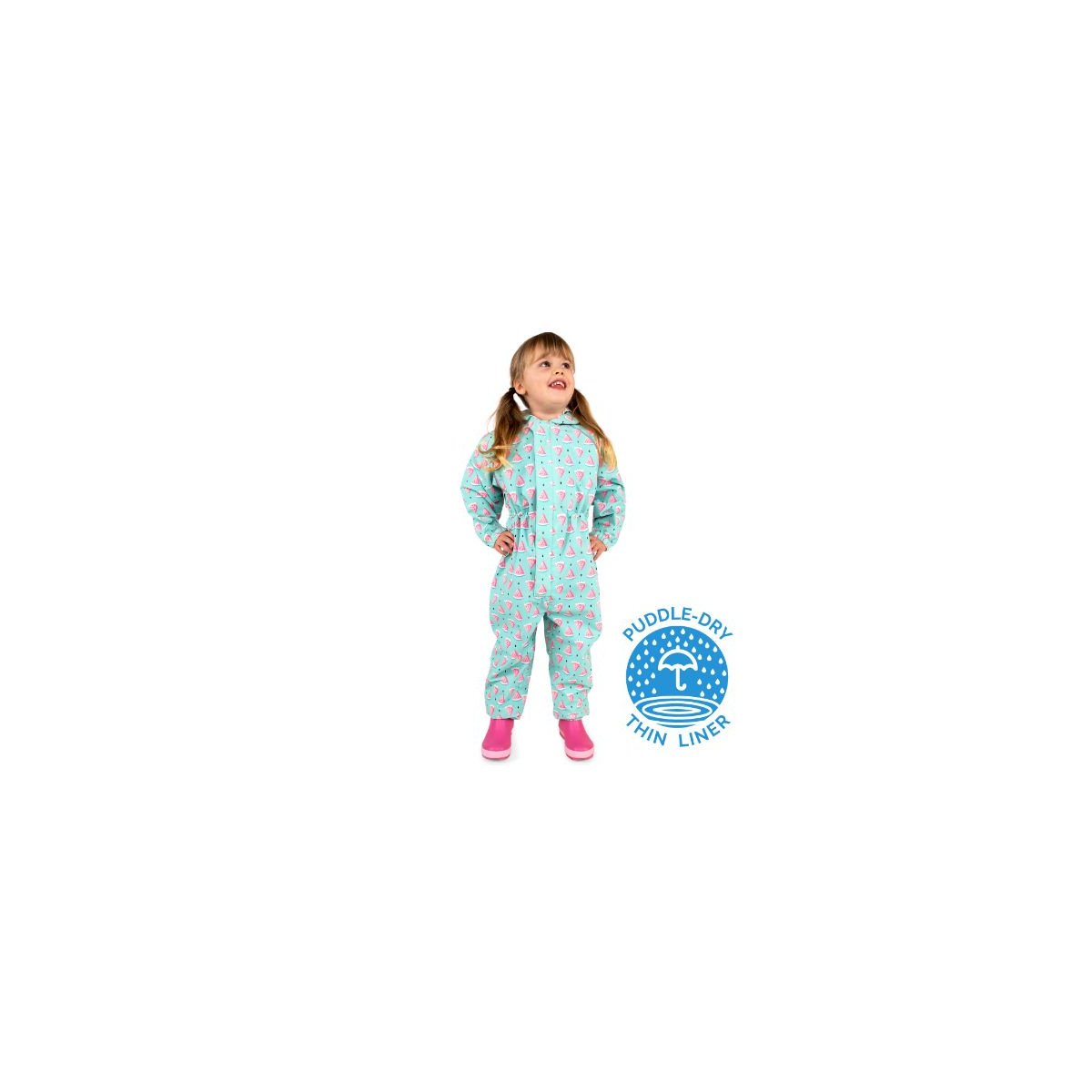 Puddle-Dry Waterproof Play Suit - Watermelon