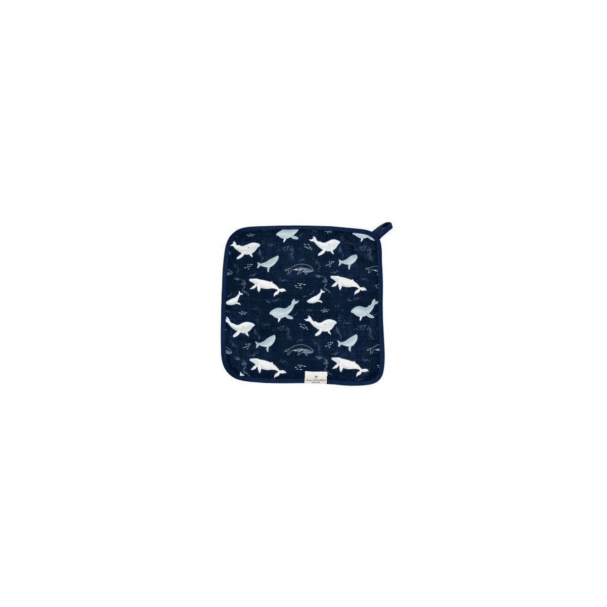 Deluxe Washcloth 3 Pack - Blue Whales