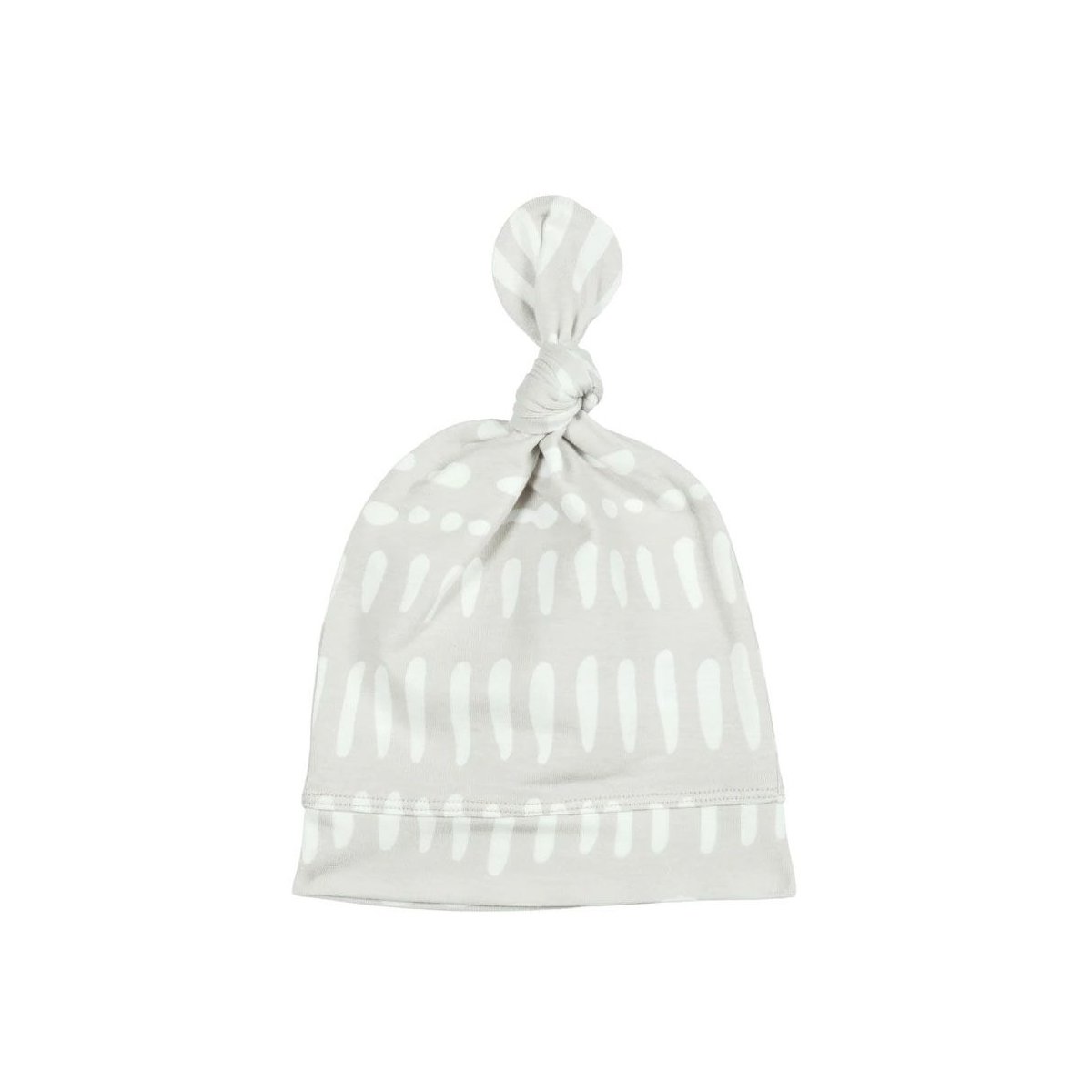 Top Knot Beanie Tencel - Grey Mudcloth