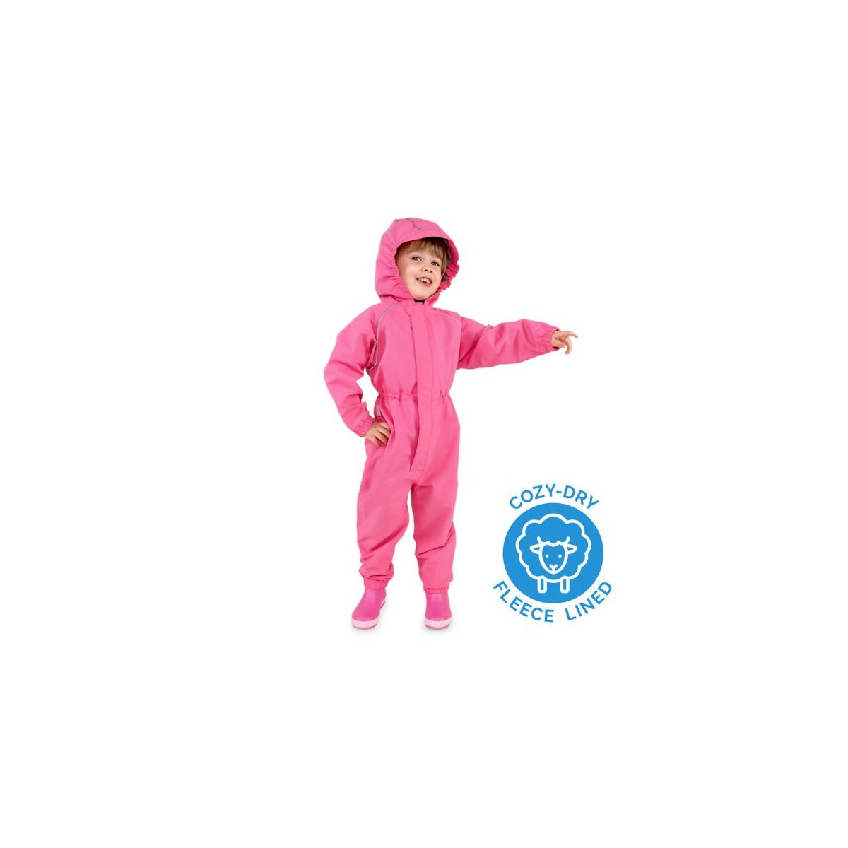 Cozy-Dry Waterproof Play Suit - Watermelon Pink