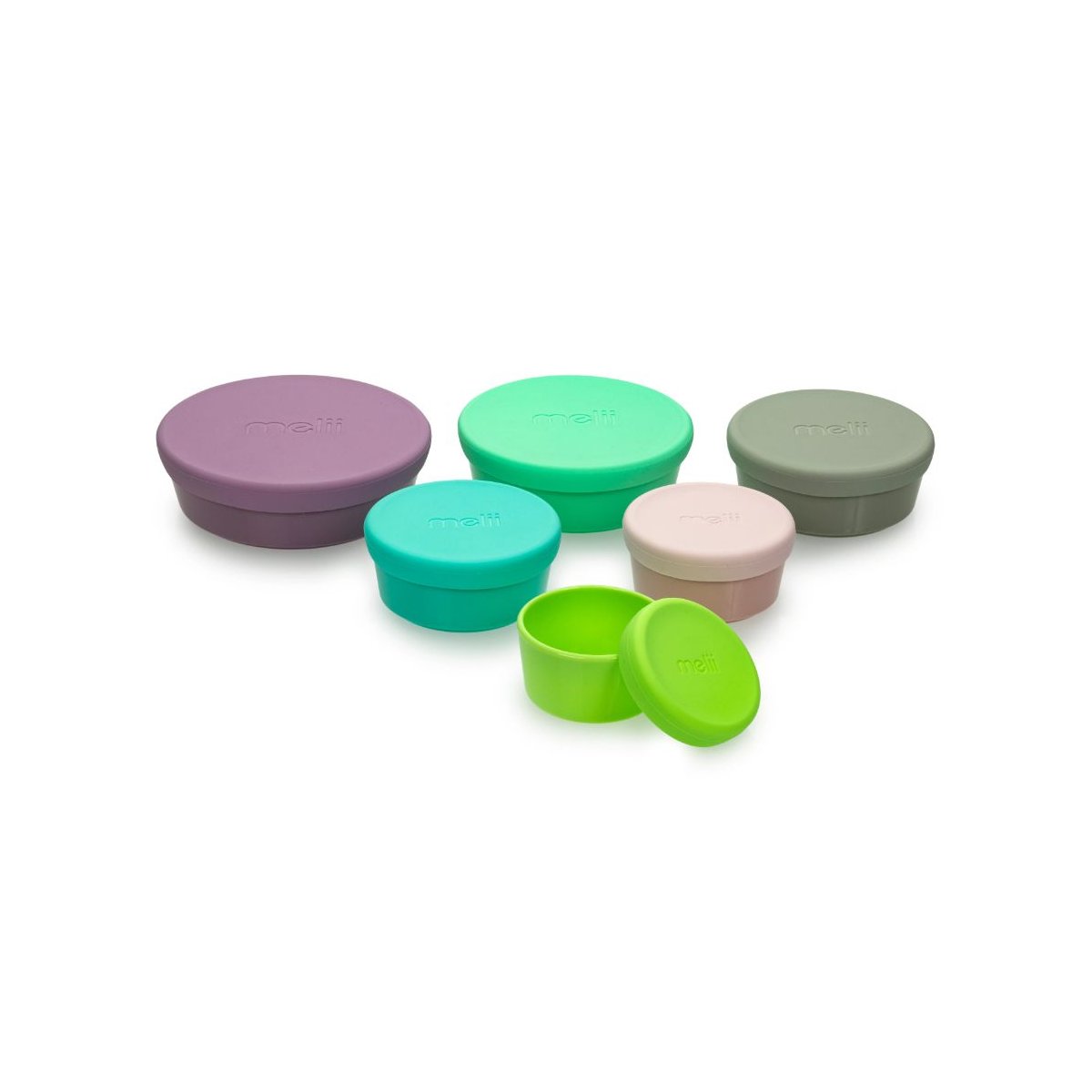 Stacking Containers with Silicone Lids